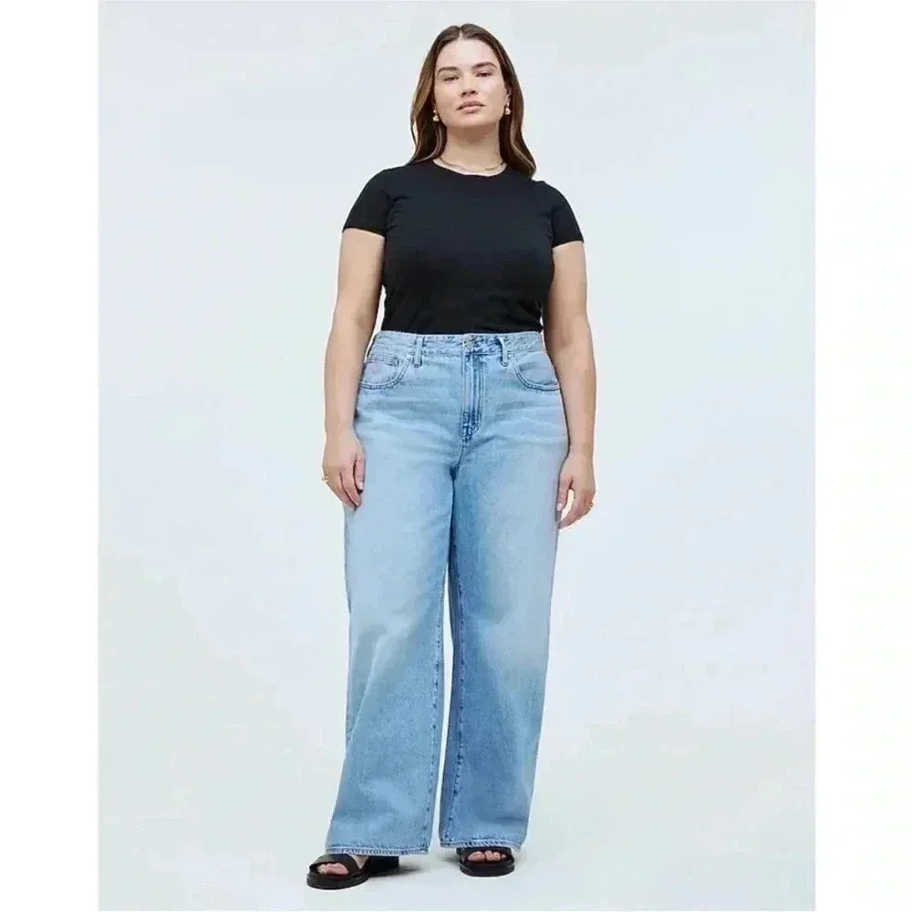 NWT Madewell Superwide Leg High Waist Plus Sz 28W